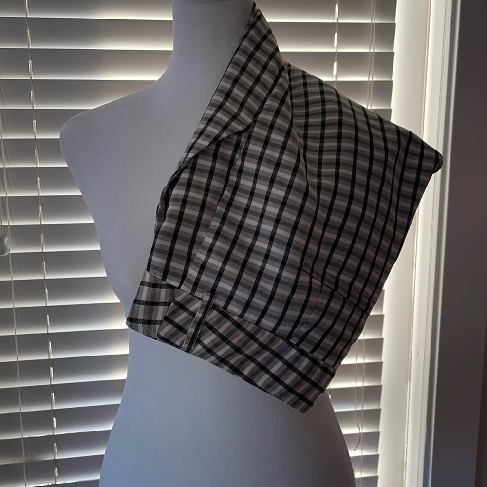 Express x negin mirsalehi brown plaid pants